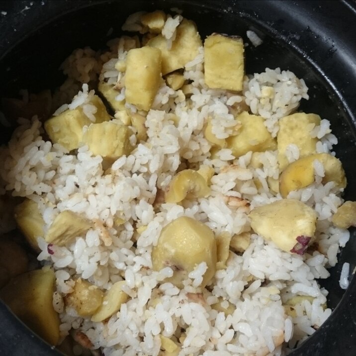 栗とさつまいもご飯